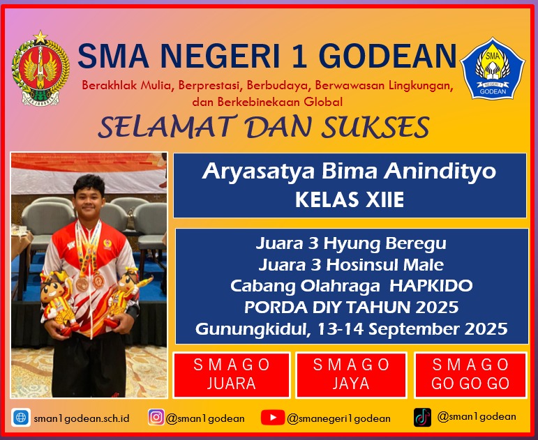 Juara III Porda DIY Tahun 2025 Cabor HAPKIDO Kategori Hyung Beregu dan Hosinsul Male