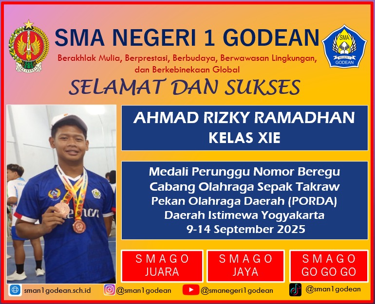 Medali Perunggu Porda DIY Cabang Olahraga Sepak Takraw Nomor Beregu Tahun 2025