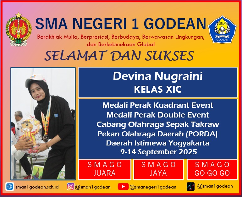 Medali Perak PORDA DIY Tahun 2025 Cabor Sepak Takraw Nomor Kuadrant Event dan Nomor Double Event