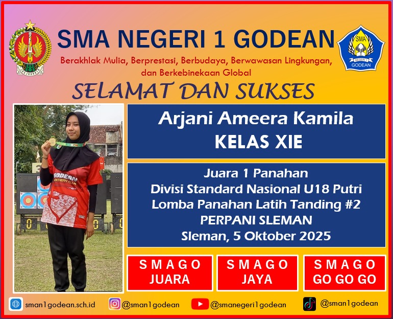 Juara I Lomba Panahan Latihan Tanding #2 Divisi Standard Nasional U18 Putri Tahun 2025