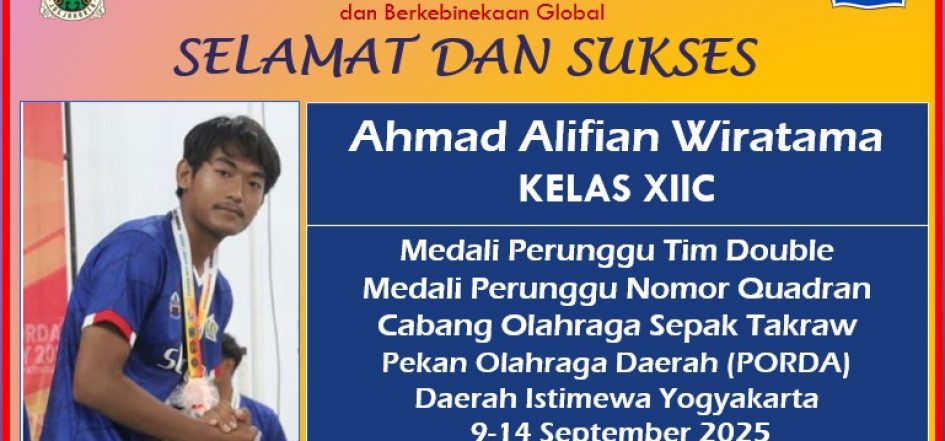 Medali Perunggu PORDA DIY Tahun 2025 Cabang Olahaga Sepak Takraw Nomor Tim Double dan Nomor Quadrant