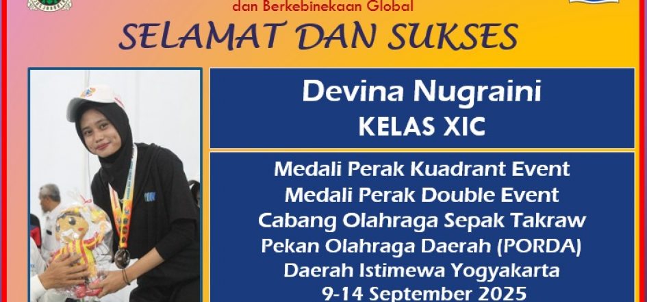 Medali Perak PORDA DIY Tahun 2025 Cabor Sepak Takraw Nomor Kuadrant Event dan Nomor Double Event